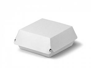 Упаковка для бургера біла 117х106х70