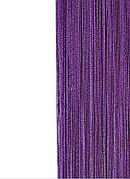 Фиолетовые шторы-нити