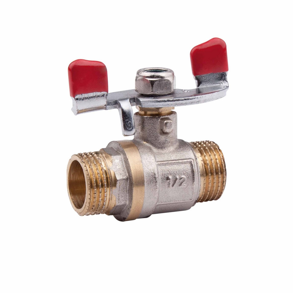 Кран кульовий різьбовий Valve 1/2" НР для води (метелик)