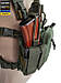 Нагрудник тактичний Akinak ремінно плечова система D3 Chest rig з напашником, фото 2