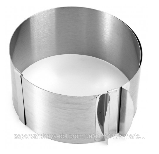 Рознімне кільце для випікання форма розсувних складок тортів 12 см висота, фото 1