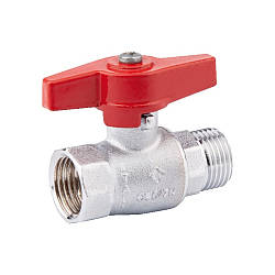 Кран кульовий різьбовий для води Rastelli Nova Plus 1/2" ВН