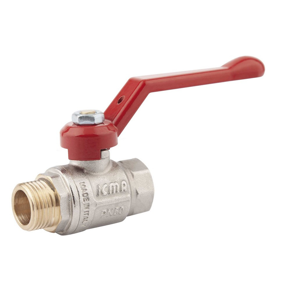 Кран кульовий різьбовий для води Icma 1/2" прямий