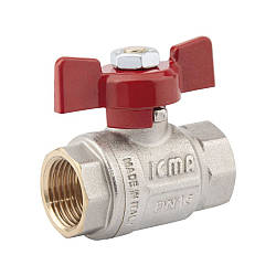 Кран кульовий різьбовий для води Icma 1/2" прямий
