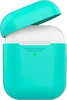 Силіконовий чохол AhaStyle дуо для Apple AirPods Mint green