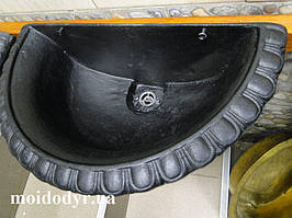 Підвісний декоративний умивальник 450x250x175 мм з чавуну