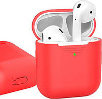 Классический Силиконовый чехол AhaStyle для Apple AirPods Red