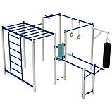 Спортивний комплекс WorkOut 5 із брусами, боксерською грушею і турніком, фото 7