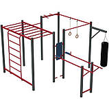 Спортивний комплекс WorkOut 5 із брусами, боксерською грушею і турніком, фото 9