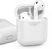 Классический Силиконовый чехол AhaStyle для Apple AirPods White