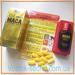 Мака, USA Maca Strong Man, для кам'яної ерекції, 10 таблеток