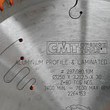 Пила дискова для алюмінію 250x3.2x30 z80 297.080.10M CMT, фото 4