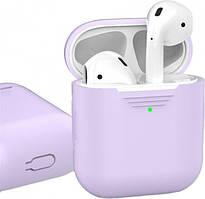 Класичний силіконовий чохол AhaStyle для Apple AirPods Lavender