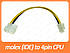 Переходник molex (IDE) to 4pin CPU v2, фото 2