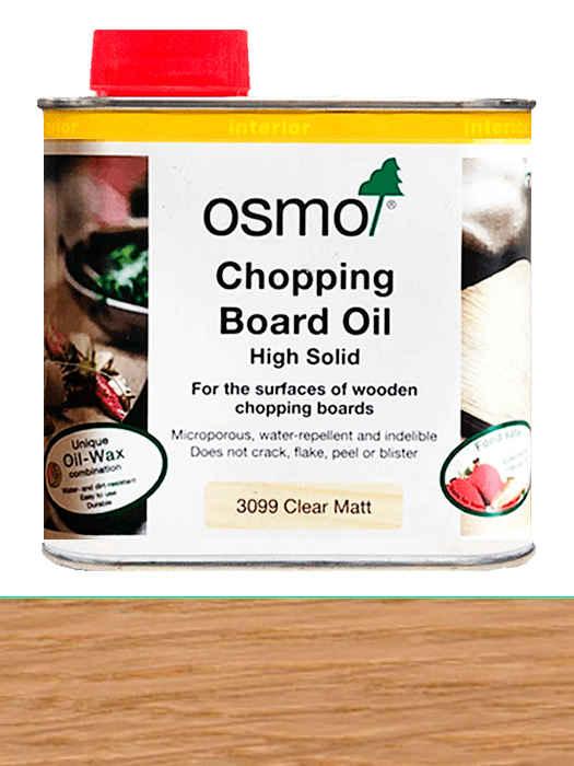Олія з твердим воском для обробних дощок Osmo Chopping Board Oil 0,5 L Безбарвна матова 3099 Apple