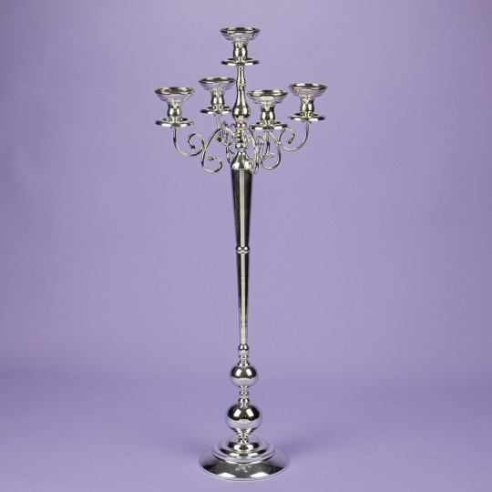 Підсвічник 100 см. на 5 свічок, хром (2011-021)