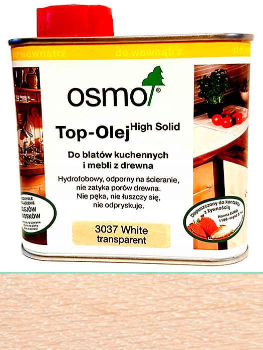 Олія з твердим воском для меблів і стільниць Osmo TopOil 0,125 L Біла 3037UN