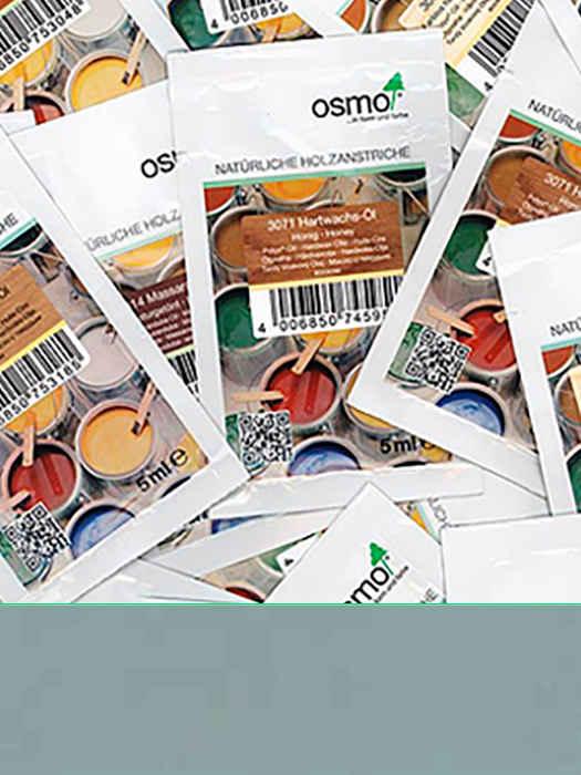Захисна кольорова непрозора олія Osmo Landhausfarbe 5 ml Сірий туман 2742UN, фото 1