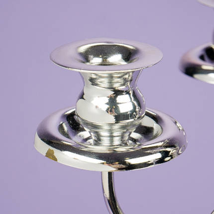 Підсвічник 73 см на 5 свічках, хром (2 шт.) (2011-018), фото 2