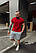 Футболка і шорти чоловічі червоні | Комплект літній BW 002444, фото 4