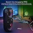 Портативна Bluetooth колонка з LED Vertux Rumba 14 Вт IPX6 Black (rumba.black), фото 4