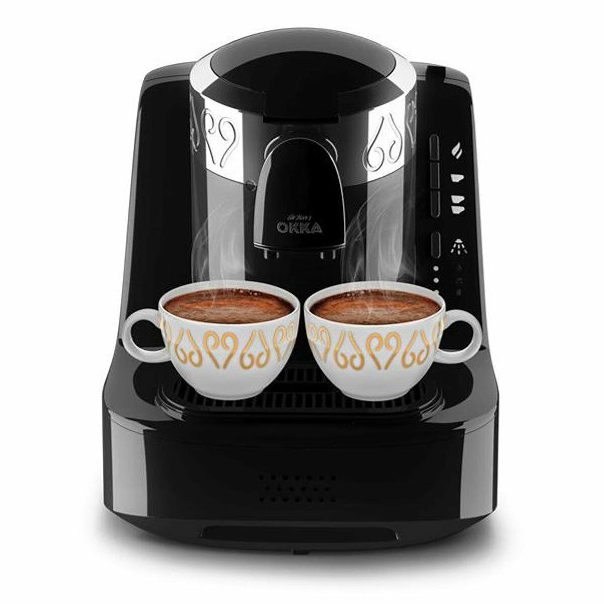 Турецька кофемашина на дві чашки OKKA Arzum OK002 Технологія Lift-to-Brew 710 Вт чорна