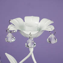 Підсвічник 50 см. на 3 свічки з кристалами (2011-007), фото 3