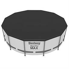 Каркасний басейн "Steel Pro Max" Bestway 5612Z (488х122 см) сходи, тент, насос і фільтр, фото 4