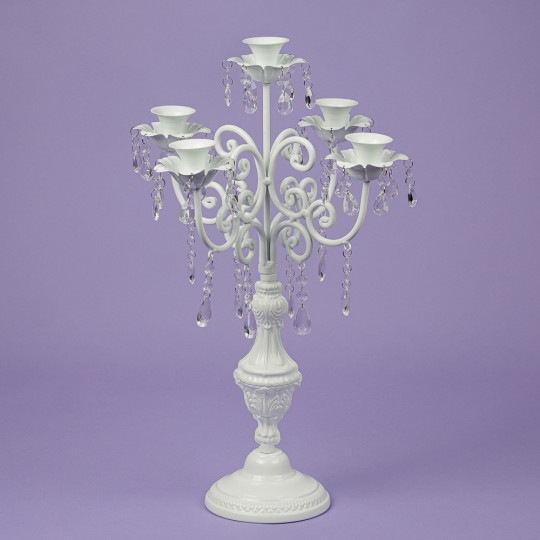 Підсвічник 57 см на 5 свічках з кристалами (2011-006)