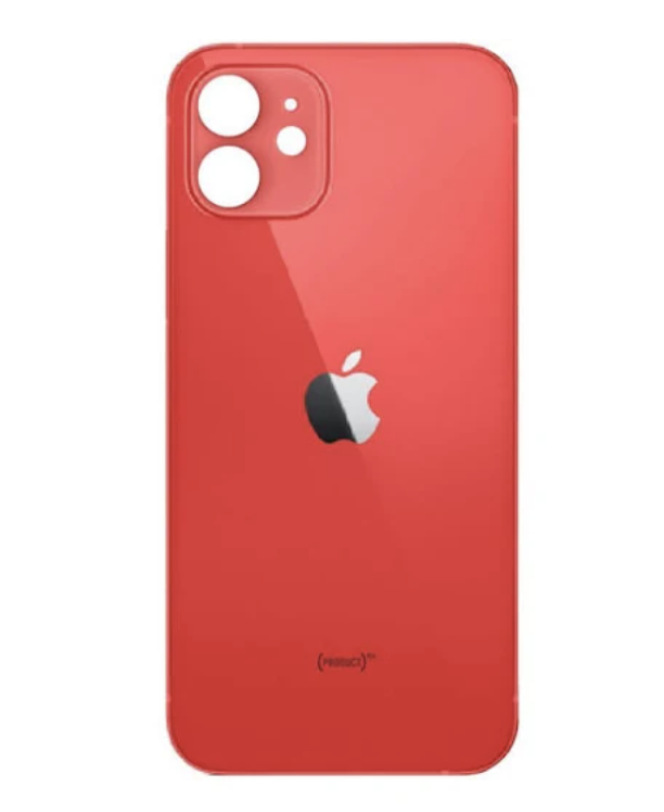 Задня кришка (скло) iPhone 12, колір червоний, фото 1