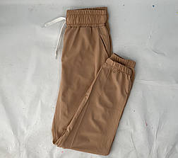 Батальні жіночі літні штани, софт No103 см.бежевий, фото 3