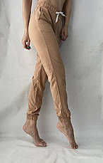 Батальні жіночі літні штани, софт No103 см.бежевий, фото 3