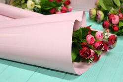 Калька/плівка пакувальна матова для квітів 50 см*10 м Рожева