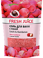 Сіль для ванн із піною. Лічі та рамбутан дой-пак 500 мл Fresh Juice