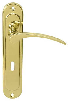 Дверна ручка на планці Comit 119/009 (200*40mm) 72mm BB Латунь полірована