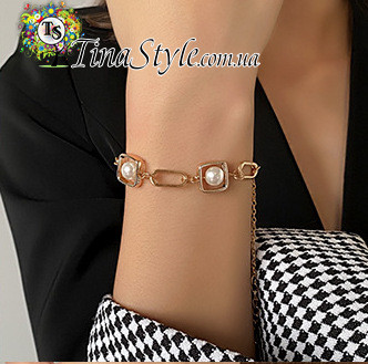 Браслет масивная цепь с монетой тренд золото 2020-2021, фото 1