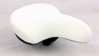 🚲Сидіння біле для велосипеда Jet на пружинах