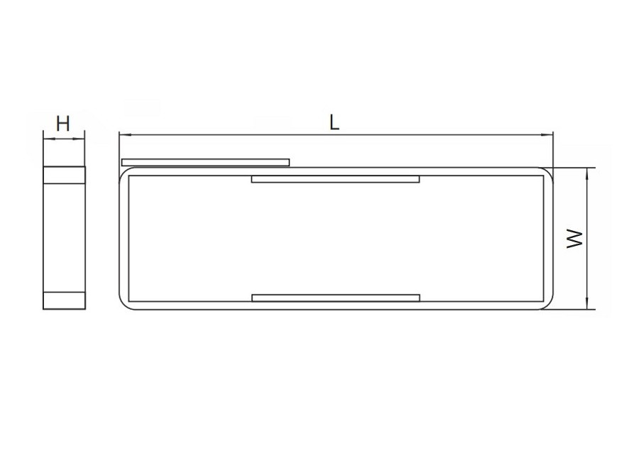 Рамка для таблички, шильдик из пластика RZ 851-2, самокл. - фото 2 - id-p1423692569