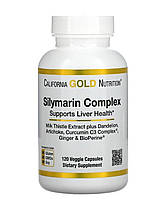 Силимарин, Силимариновый комплекс (расторопша) Silymarin Complex California Gold Nutrition, 300mg. 120 капсул