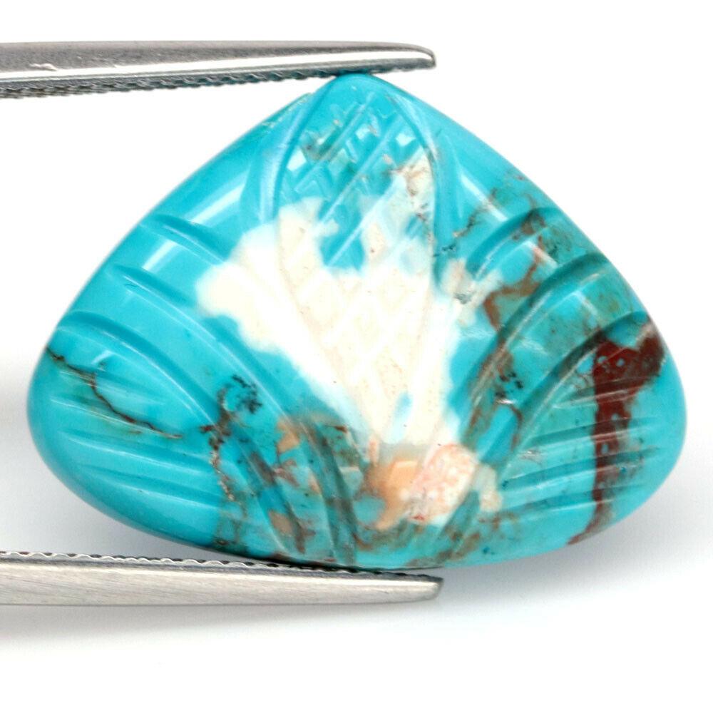 14.81 карт. Бірюза природна. Не фарбований ківліт, не синтетика.