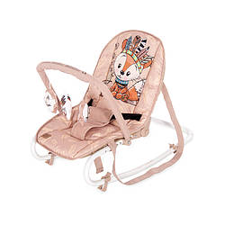 Шезлонг Lorelli Rock Star для малюків від народження до 9 місяців Бежевий