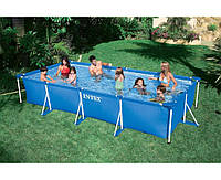 Прямоугольный семейный каркасный бассейн Intex 28273 (450х220х84 см) Rectangular Frame Pool