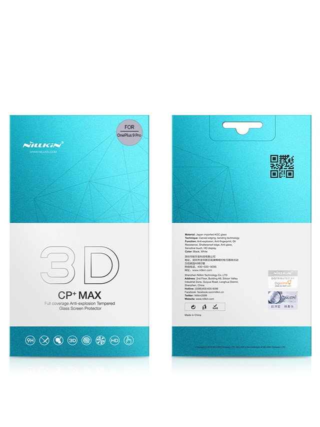 Захисне скло Nillkin для OnePlus 9 Pro (3D CP+Max) Tempered Glass з олеофобним покриттям