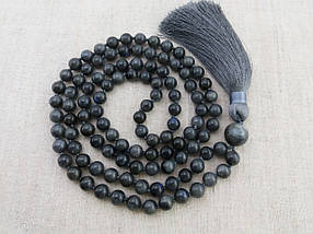 Чотки з Лабрадора 108 намистин з вузлами d 8мм, фото 2