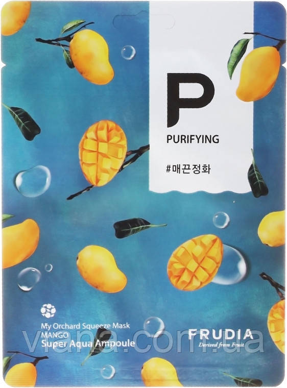 Тканинна маска для обличчя з екстрактом манго Frudia My Orchard Squeeze Mango
