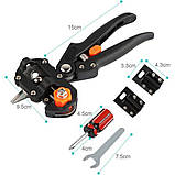 Секатори для щеплення в валізі Професійний прищеплювальний секатор з 3 ножами для обрізки, фото 4