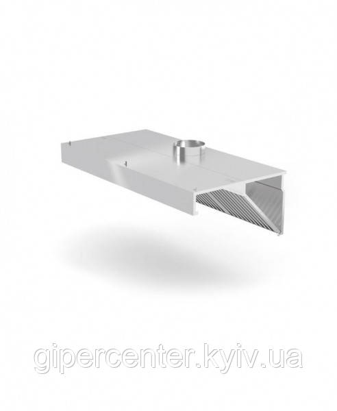 Діагональна настінна витяжка з освітленням 1000x700x (Н)450 mm