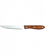 Ніж для стейка 120 мм, зубчастий, ручка з дерева