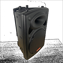 Портативна акустична система 1500 Ватт Bluetooth, акумулятор 2 бездротових мікрофона Su-Kam BT 150D