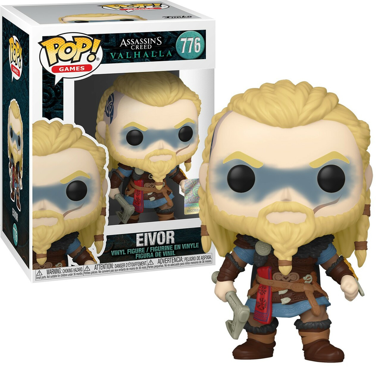 Фігурка Funko Pop Ейвор Ассасін Крід Вальгала Assasin's Creed Valhalla Eivor 10см FP ACV E 778